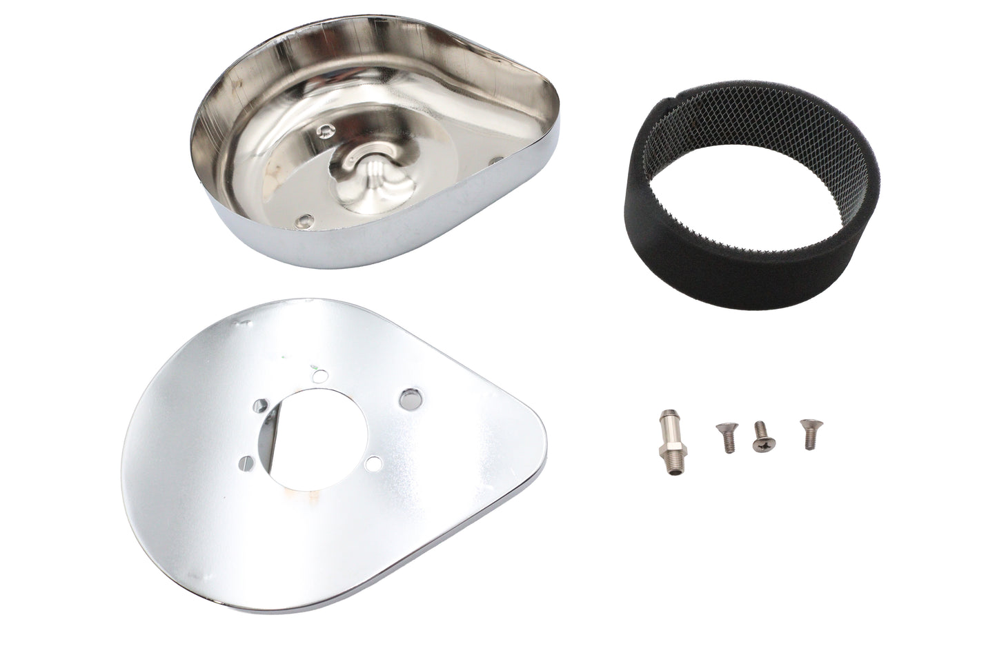 HARLEY Chrom Teardrop Luftfiltergehäuse Passt 1957-1987 XL, 1972-1984 FL, 1972-1984 FX, 198