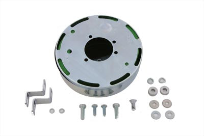 HARLEY Round Air Cleaner Chrome fits 1990-1992 FXST, 1990-1992 FLST, 1990-1992 FLT, 1990-1992 FXR, 1991-1992 FXD,