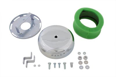 HARLEY Round Air Cleaner Chrome fits 1990-1992 FXST, 1990-1992 FLST, 1990-1992 FLT, 1990-1992 FXR, 1991-1992 FXD,