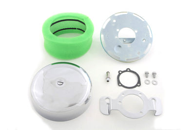 HARLEY Runder Luftfilter Glatt Passend für 1989-1990 XL,