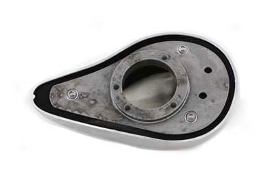 HARLEY Rodan Smooth Carburetor Cover with Flame Design fits 1990-2015 FXST, 1990-2015 FLST, 1990-2007 FLT, 1990-1994 FXR, 1991-2017 FXD, 19