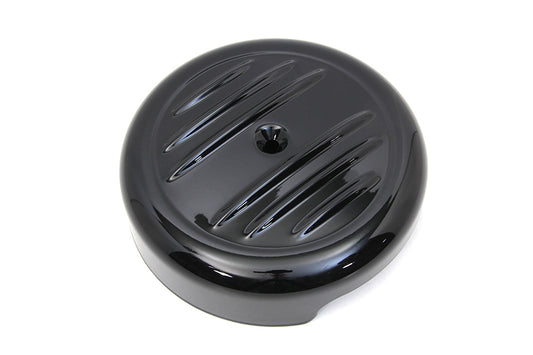HARLEY 8 inch Black Stripe Air Cleaner Cover Fits 0- Custom, Application