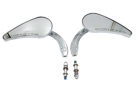 HARLEY Deko Spiegel Set Billet Passend für alle Modelle ab 1965, zur linken und rechten Anwendung