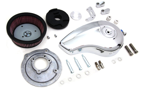 HARLEY Wyatt Gatling Teardrop Luftfilterkit Chrom Passend für 1991-UP XL,