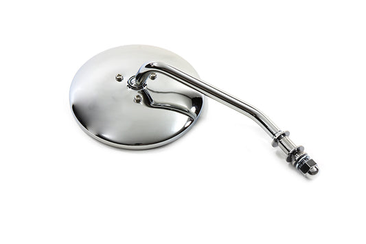 HARLEY Round Mirror Chrome fits 1965-UP All, models for right side application