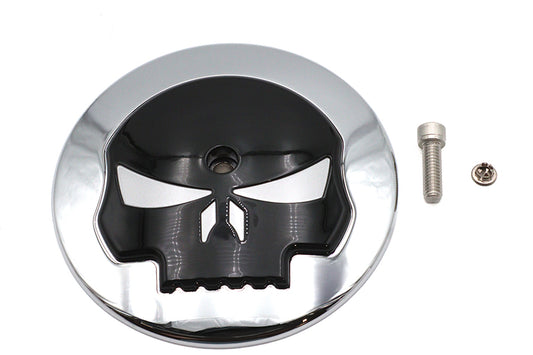 HARLEY Wyatt Gatling Totenkopf Luftfilterabdeckungseinsatz passend für 1999–2013 FLT, 2000–2015 FXST, 1999–200