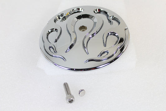 HARLEY Wyatt Gatling Flammen-Luftfilterabdeckungseinsatz passend für 1999–2013 FLT, 2000–2015 FXST, 1999–200