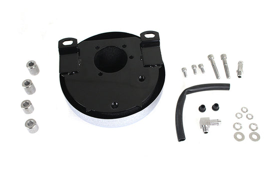 HARLEY Runder Luftfilter Glatt Passend für 1990-2015 FLST, 1990-2015 FXST, 1988-1990 XL,