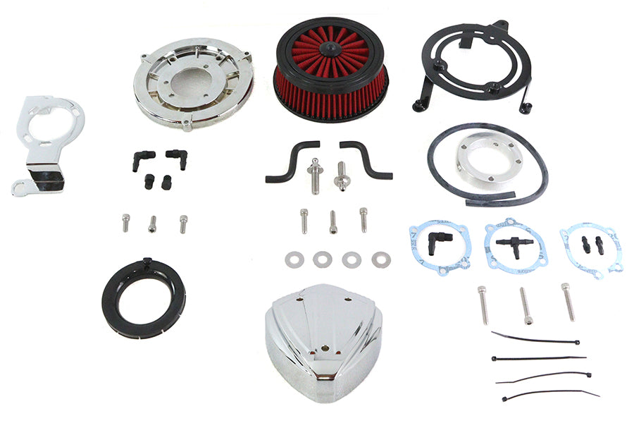 HARLEY Siren Air Cleaner Assembly Chrome fits 1999-2008 FXST, 1999-2008 FLST, 1998-2008 FXD, 1999-2007 FLT,
