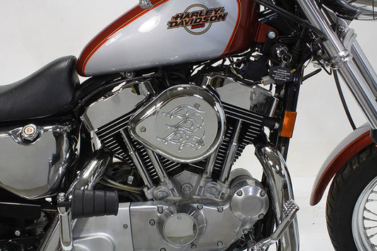 HARLEY Chrome Wyatt Gatling Luftfilter-Baugruppe passend für XL ab Bj. 1991,