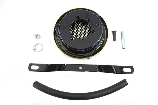 HARLEY Wyatt Gatling Brass Drilled Air Cleaner Fits 1972-1984 FL, 1972-1984 FX, 1984-1989 FXST,
