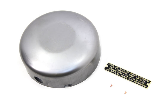 HARLEY Raw 6 inch Air Cleaner Cover fits 1941-1957 FL, 1936-1952 EL,