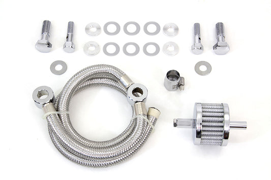 HARLEY Sifton Luftfilter Entlüftungssatz Passend für 1993-2017 FXST, 1993-2017 FLST, 1993-UP FLT, 1993-