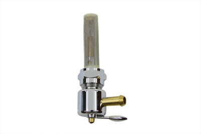 HARLEY Sifton Chrom Benzinhahn hinten passend für 1975-1984 FL, 1975-1984 FX, 1984-1994 FXST, 1986