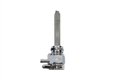 HARLEY Pingel Chrome Petcock Vacuum Operated Left Side Left Spigot fits 1995-2017 FXST, 1995-2017 FLST,