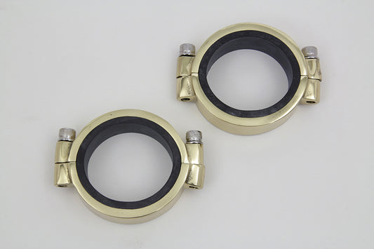 HARLEY Brass Intake Manifold Clamp Set Fits 1978-1984 FL, 1978-1984 FX, 1978-1984 XL,