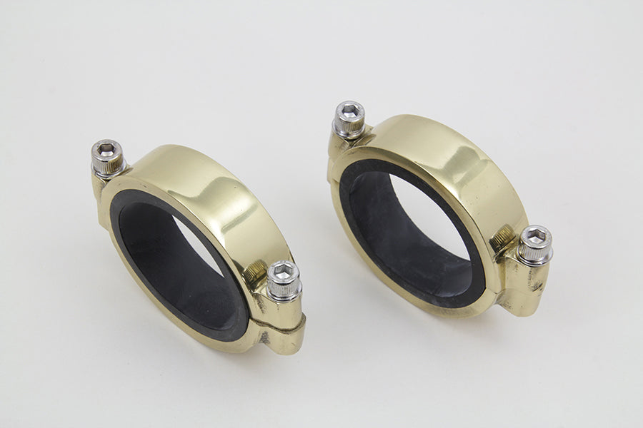 HARLEY Brass Intake Manifold Clamp Set fits 1978-1984 FL, 1978-1984 FX, 1978-1984 XL,