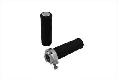HARLEY Dual Handlebar Throttle Handle and Grips fits 1981-1984 FL, 1981-1984 FX, 1981-1995 XL, 1979-1995 FLT, 1979-1995 FLT, 1984-1995 FXST