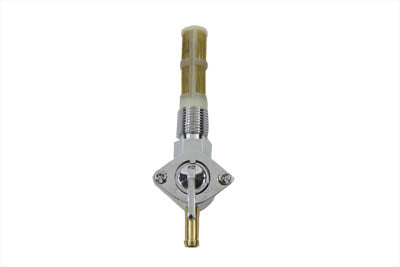 HARLEY Petcock Straight Outlet Chrome fits 1965-1974 FL, 1971-1974 FX, 1955-1974 XL,