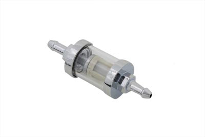 HARLEY Kleer-Thru Fuel Filter Chrome and Glass Fits 0- Custom, application