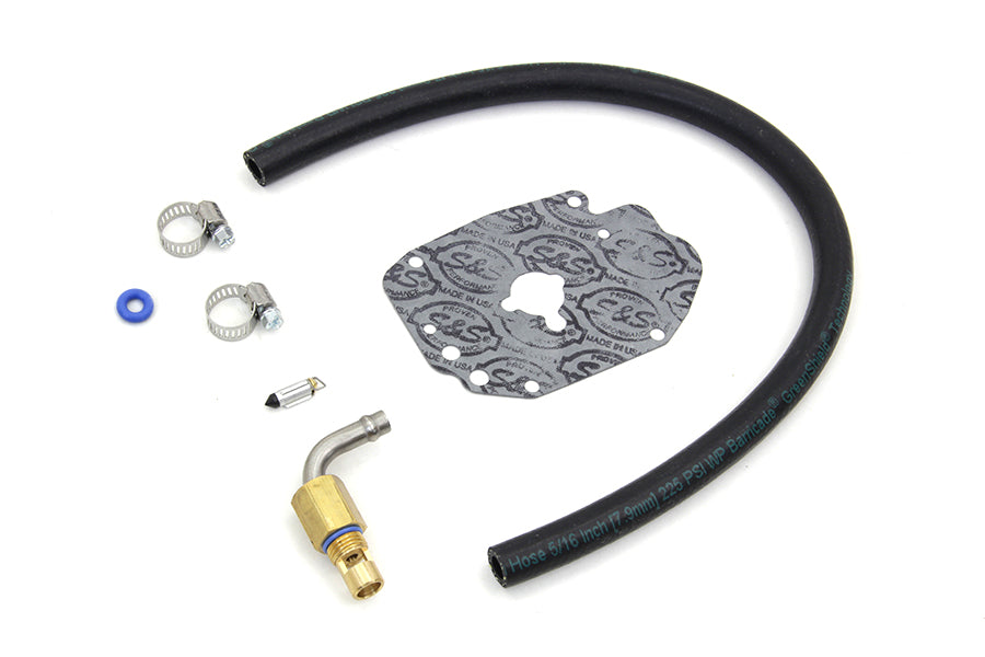 HARLEY Retrofit Fuel Line Kit Black for S&S inchE inch and OKO Car fits 0- Custom, application for S&S Super E, G and OKO carburetors