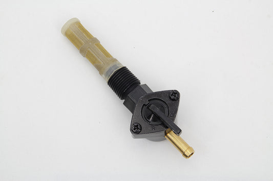HARLEY Benzinhahn gerader Abgang schwarz passend für 1965–1974 FL, 1971–1974 FX, 1955–1974 XL,