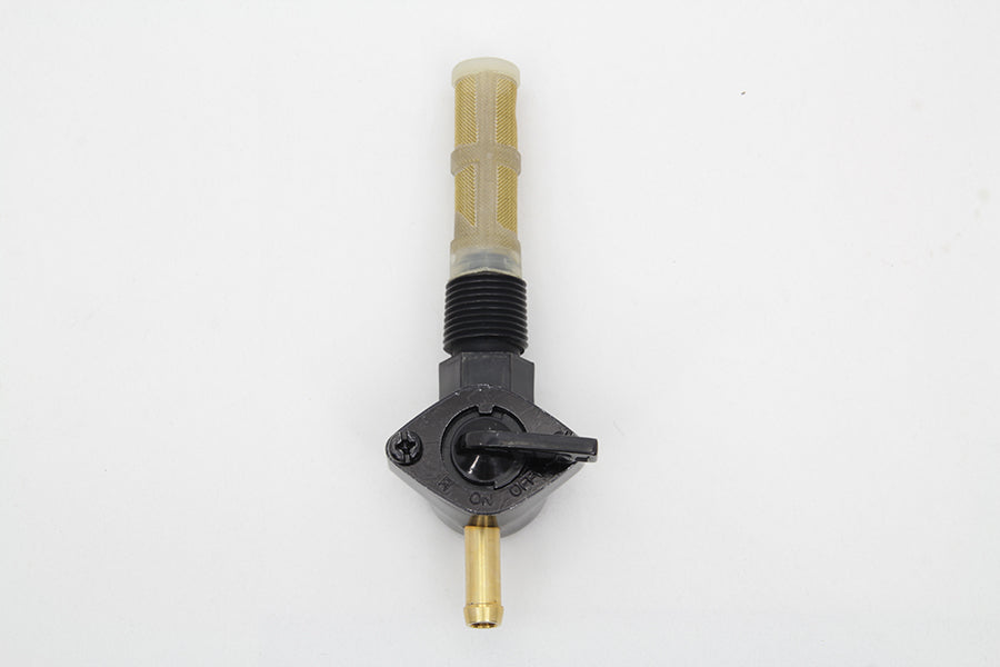 HARLEY Petcock Straight Outlet Black fits 1965-1974 FL, 1971-1974 FX, 1955-1974 XL,