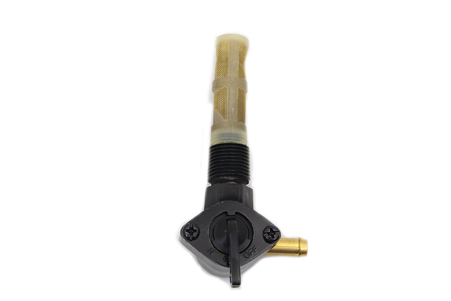 HARLEY Petcock Right Outlet Black fits 1965-1974 FL, 1971-1974 FX, 1955-1974 XL,