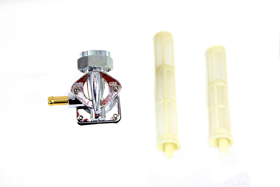 HARLEY Petcock with Male Thread Chrome fits 1995-2001 FXST, 1995-2001 FLST, 1995-2001 FLT, 1995-2001 FXD,