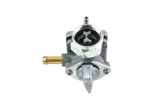 HARLEY Petcock Fuel Valve Natural Alloy fits 2002-2006 FLT, 2002-2006 FXST, 2002-2006 FLST, 2002-2006 FXD,