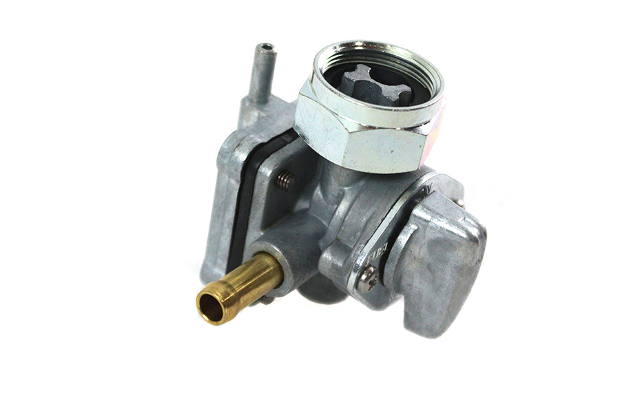 HARLEY Petcock Fuel Valve Natural Alloy fits 2002-2006 FLT, 2002-2006 FXST, 2002-2006 FLST, 2002-2006 FXD,