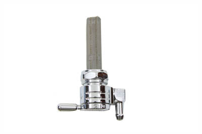 HARLEY Chrome Sifton Ball Petcock with Downward Outlet and Nut fits 1975-1984 FL, 1975-1984 FX, 1987-1994 FXST, 1986-1994 FLST, 1975-1995 XL,