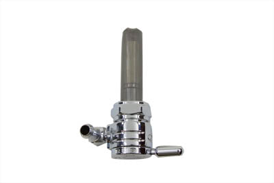 HARLEY Chrome Sifton Ball Petcock with Forward Outlet and Nut fits 1975-1984 FL, 1975-1984 FX, 1984-1994 FXST, 1986-1994 FLST, 1975-1995 XL,