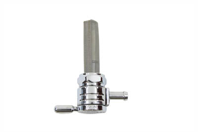 HARLEY Chrome Sifton Ball Petcock with Straight Outlet and Nut fits 1975-1984 FL, 1975-1984 FX, 1984-1994 FXST, 1986-1994 FLST, 1975-1995 XL,