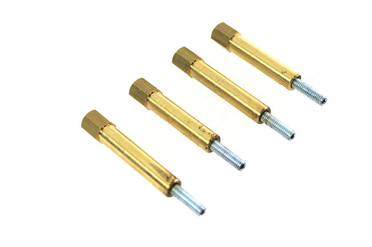 HARLEY Carburetor Float Bowl Speed Screw Set Brass fits 0- Custom, application for flatside Mikuni carburetors