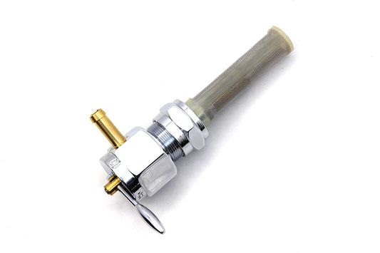 HARLEY Sifton Chrome Hex Petcock with Inward Facing Outlet fits 1975-1984 FL, 1975-1984 FX, 1984-1994 FXST, 1986-1994 FLST, 1975-1995 XL, 1