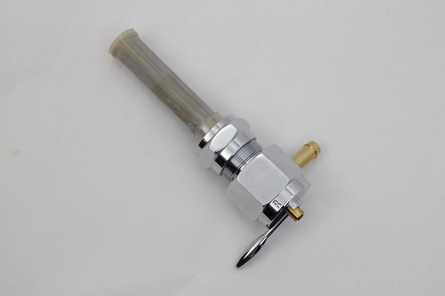 HARLEY Sifton Chrome Hex Petcock with Inward Facing Outlet fits 1975-1984 FL, 1975-1984 FX, 1984-1994 FXST, 1986-1994 FLST, 1975-1995 XL, 1