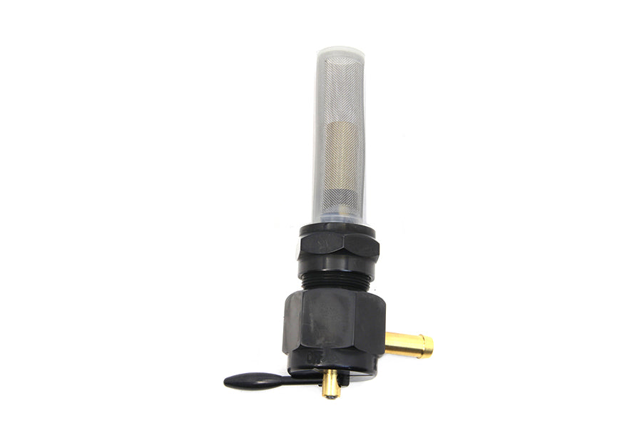 HARLEY Sifton Black Hex Petcock Forward Facing fits 1965-1974 FL, 1971-1974 FX, 1955-1974 XL,
