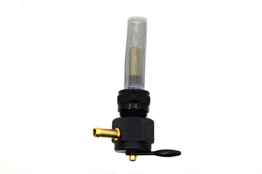 HARLEY Sifton Black Hex Petcock Forward Facing fits 1965-1974 FL, 1971-1974 FX, 1955-1974 XL,