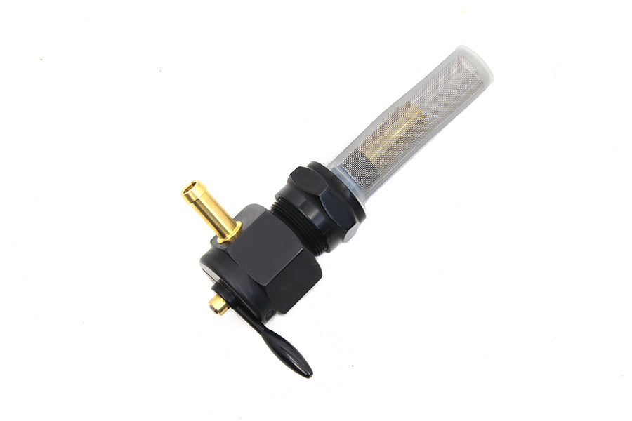 HARLEY Sifton Black Hex Petcock Forward Facing fits 1965-1974 FL, 1971-1974 FX, 1955-1974 XL,