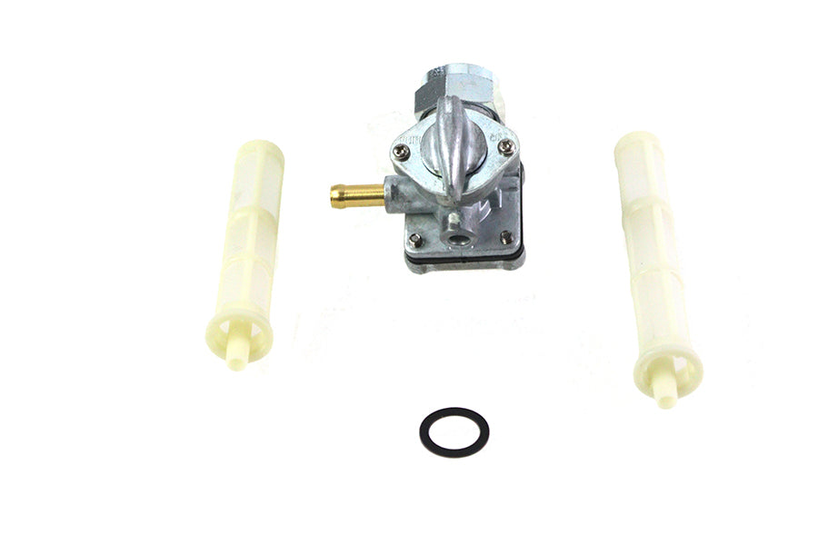 HARLEY Petcock with Male Thread Natural Alloy fits 1995-2001 FLT, 1995-2001 FLST, 1995-2001 FXST, 1995-2001 FXD,