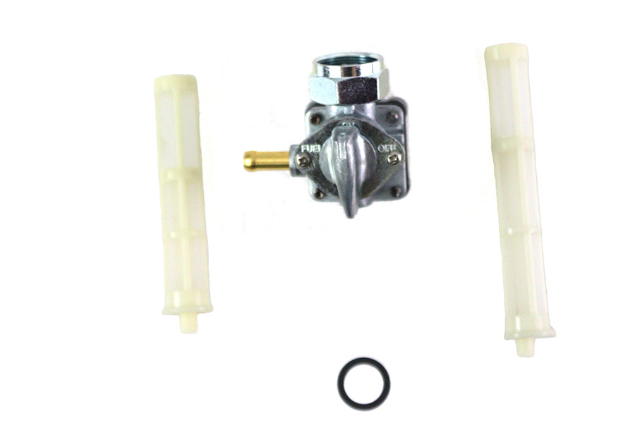 HARLEY Petcock with Male Thread Natural Alloy fits 1995-2001 FLT, 1995-2001 FLST, 1995-2001 FXST, 1995-2001 FXD,