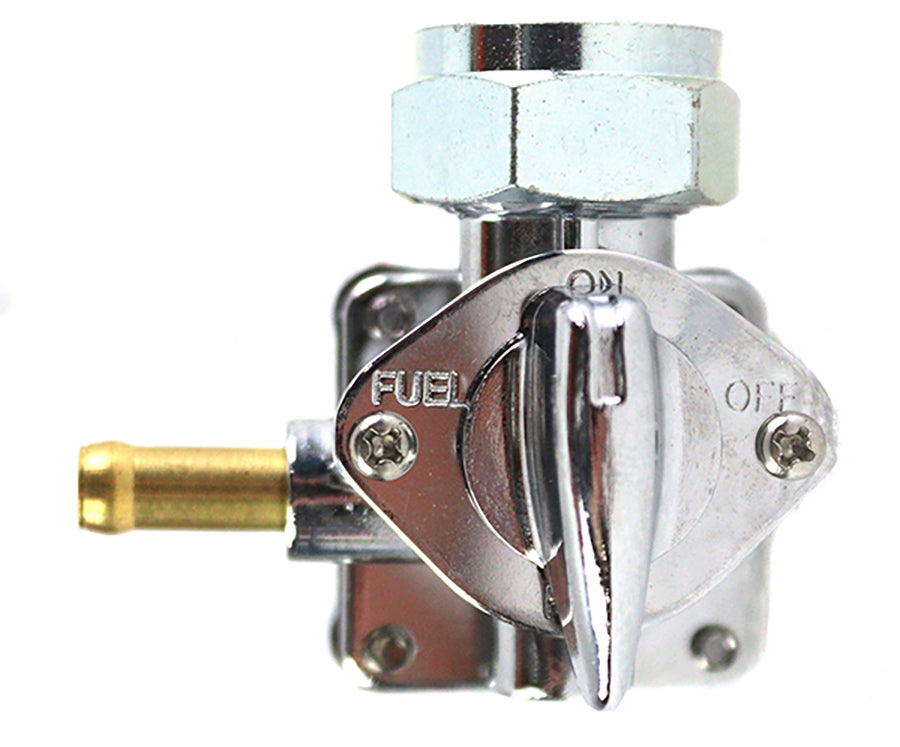 HARLEY Petcock Fuel Valve Chrome fits 2002-2006 FLT, 2002-2006 FLST, 2002-2006 FXST, 2002-2006 FXD,