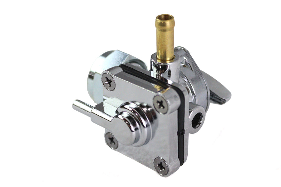 HARLEY Petcock Fuel Valve Chrome fits 2002-2006 FLT, 2002-2006 FLST, 2002-2006 FXST, 2002-2006 FXD,