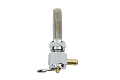 HARLEY Sifton Chrome Hex Petcock Forward Facing with Nut fits 1975-1984 FL, 1975-1984 FX, 1984-1994 FXST, 1986-1994 FLST, 1975-1995 XL, 198