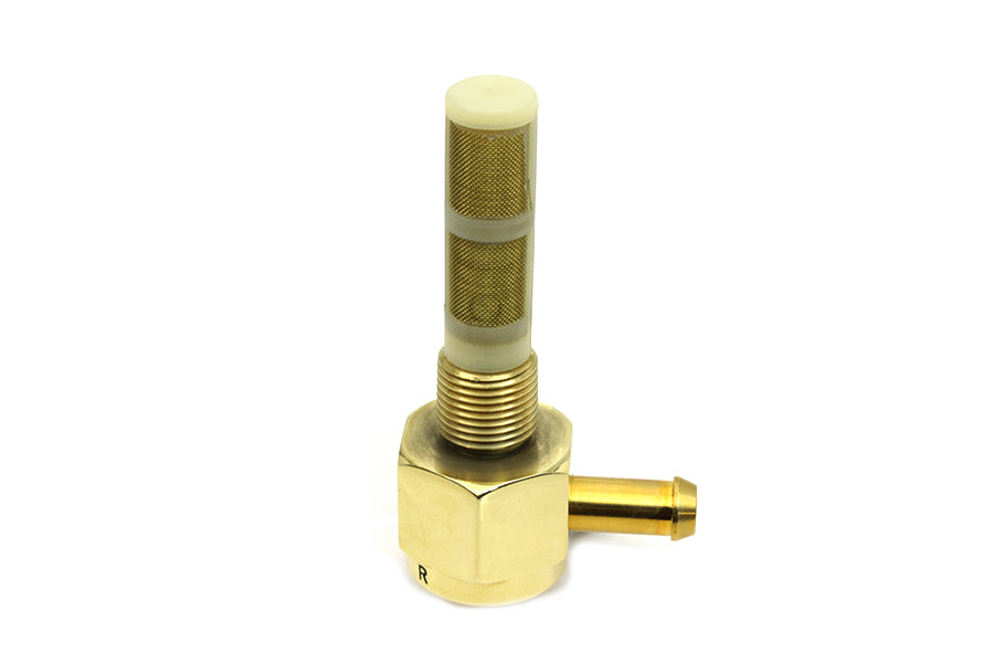 HARLEY Sifton Brass Hex Petcock 90? Left Hand Spigot fits 1965-1974 FL, 1971-1974 FX, 1955-1974 XL,