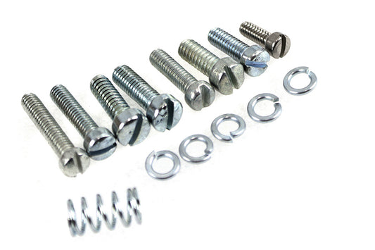 HARLEY Linkert Throttle Lever Replacement Screw and Spring Kit Zinc fits 1941-1965 FL, 1937-1952 WL, 1936-1952 EL,