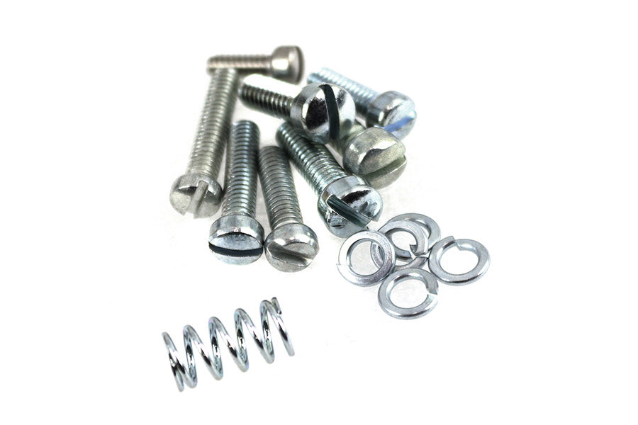 HARLEY Linkert Throttle Lever Replacement Screw and Spring Kit Zinc fits 1941-1965 FL, 1937-1952 WL, 1936-1952 EL,