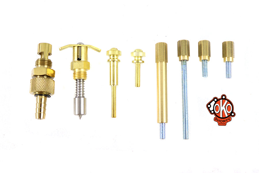 HARLEY S&S Shorty Carburetor Accent Kit Brass fits 0- S&S, E" applications"