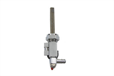 HARLEY Accel Hi-Flow Chrom Benzinhahn 90° mit Mutter, passend für 1975-1984 FL, 1975-1984 FX, 1984-1994 FXST